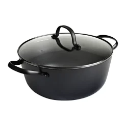 Casserole Satake en fonte légère avec couvercle en verre, 24 cm