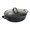 Casserole Satake en fonte légère avec couvercle en verre, 26 cm