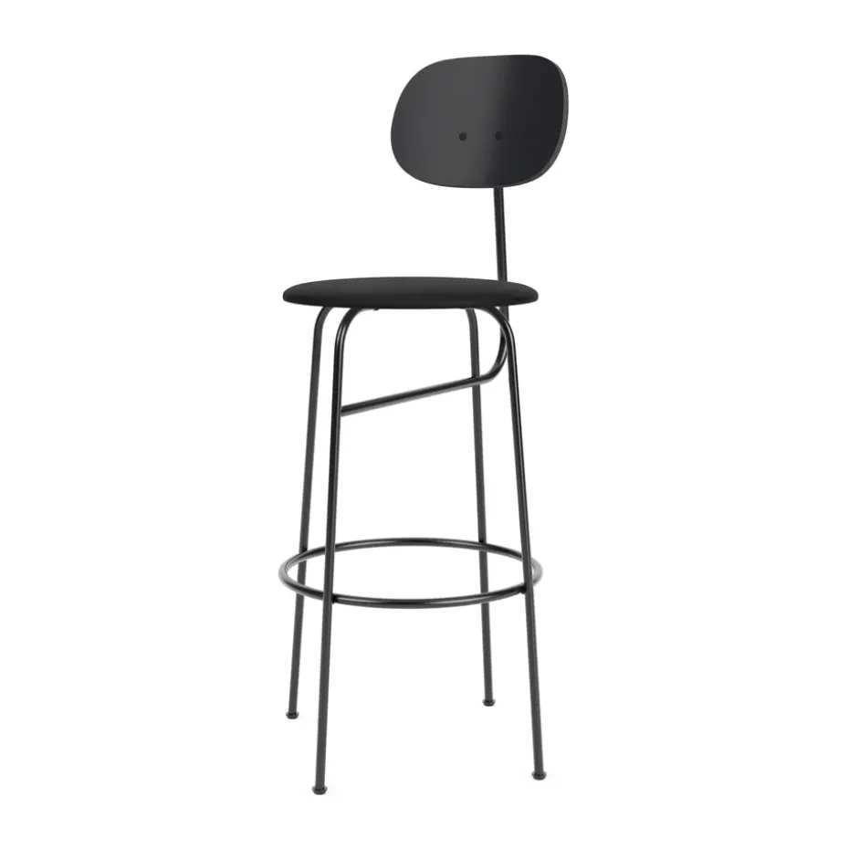 Chaise de bar Afteroom housse en cuir 63,5 cm, Dakar 0842
