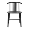 Chaise de salle à manger VIOR, Chêne laqué noir
