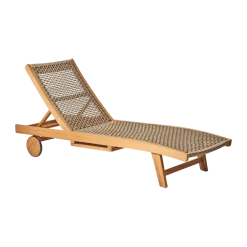 Chaise longue Sandvik, Teck