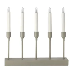 Chandelier de l'Avent portable 30 cm Kindle, Beige