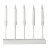 Chandelier de l'Avent portable 30 cm Kindle, Blanc