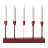 Chandelier de l'Avent portable 30 cm Kindle, Rouge foncé