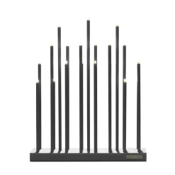 Chandelier Elflugan, Gris anthracite