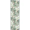 Chemin de table Julia 35x120 cm, Blanc-vert