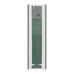 Chemin de table Fiskben 35x120 cm, Bleu-vert