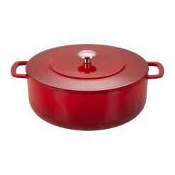 Cocotte Combekk Enameled en fonte émaillée Ø28 cm, Cherry