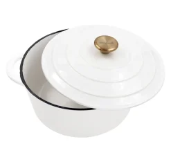 Cocotte en fonte Nordwik 5 l, Blanc