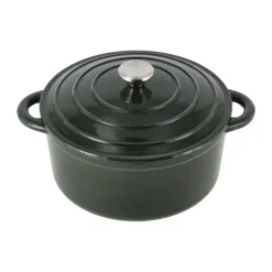 Cocotte en fonte ronde Nordwik 5 l, Vert