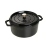 Cocotte en fonte ronde Staub 5,2 l, noir