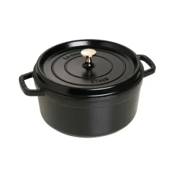 Cocotte en fonte ronde Staub 5,2 l, noir
