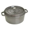 Cocotte en fonte ronde Staub 6,7 l, gris