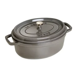 Cocotte ovale La Cocotte Staub fonte 5,5 L, Gris graphite