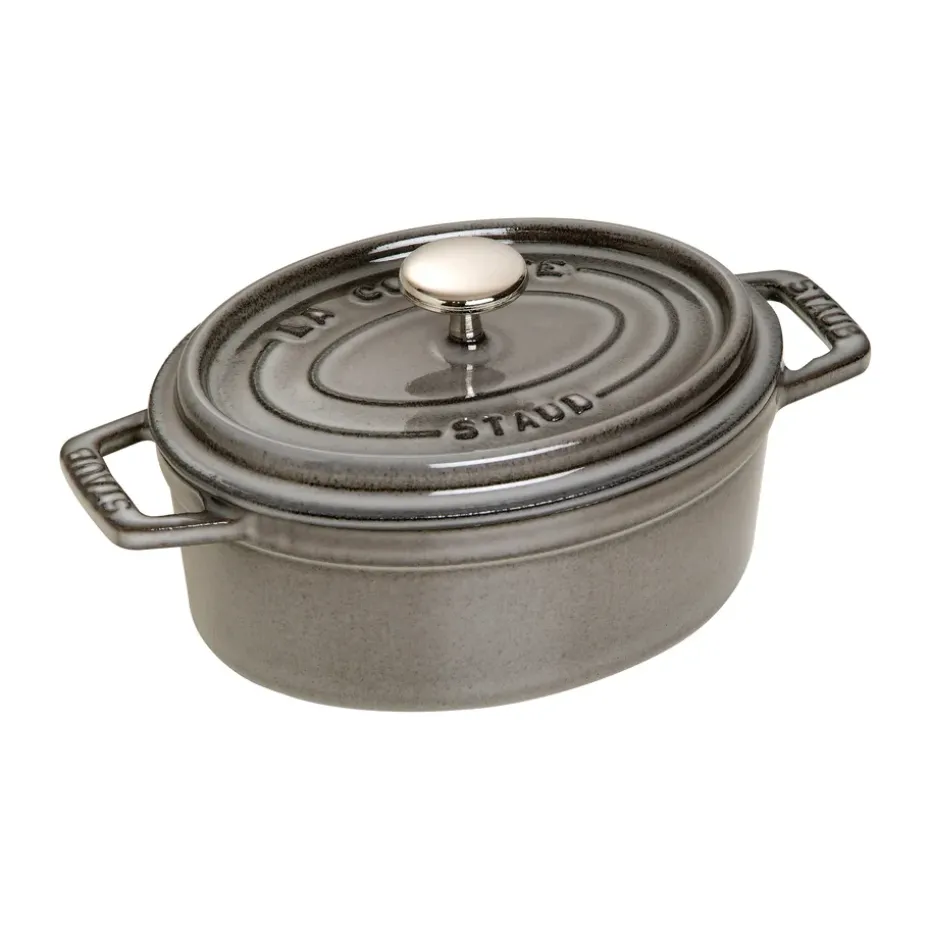 Cocotte ovale La Cocotte Staub fonte 1 L, Gris graphite