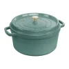 Cocotte ronde La Cocotte Staub fonte 6,7 L, Bois d'eucalyptus