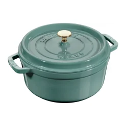 Cocotte ronde La Cocotte Staub fonte 3,8 L, Bois d'eucalyptus