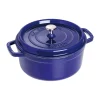 Cocotte ronde La Cocotte Staub fonte 2,6 L, Bleu foncé