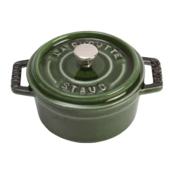 Cocotte ronde La Cocotte Staub fonte 0,25 L, Basilic vert