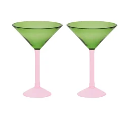 Coffret cadeau Urban Nature Culture verres à martini lot de 2, Green