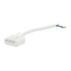 Connecteur de plafond DCL avec mise à la terre, 15 cm, Blanc