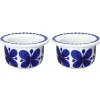 Coquetier Mon Amie Lot de 2, Blanc-bleu