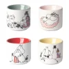 Coquetier Mumin love 4 pièces, Multi-blanc