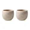 Coquetier Perlemor Home, lot de 2, Sand