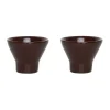 Coquetier Yuka lot de 2, Dark Terracotta