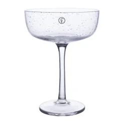 Coupe à champagne Ernst en verre bullé 20 cl lot de 2, Clair
