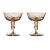 Coupe à champagne italienne Opacity 15 cl lot de 2, Pêche