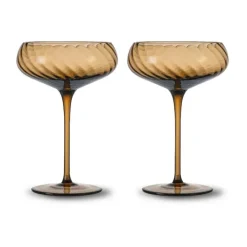 Coupe à champagne Opacity 30 cl lot de 2, Marron