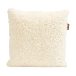 Coussin en peau de mouton Shepherd Lina 40 x 40 cm, crème