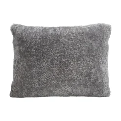 Coussin en peau de mouton Shepherd Lina 40 x 30 cm, granit