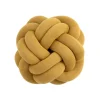 Coussin Knot, jaune