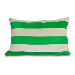 Coussin Pathi L 40x60 cm, Vert-beige