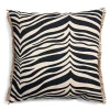 Coussin Zebra 50 x 50cm, Noir