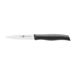 Couteau à légumes pointu Zwilling Twin Grip 10 cm, Noir-acier inoxydable