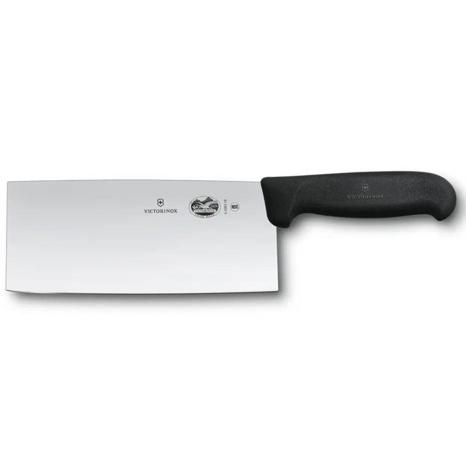 Couteau de cusine chinois Fibrox 18 cm, Acier inoxydable