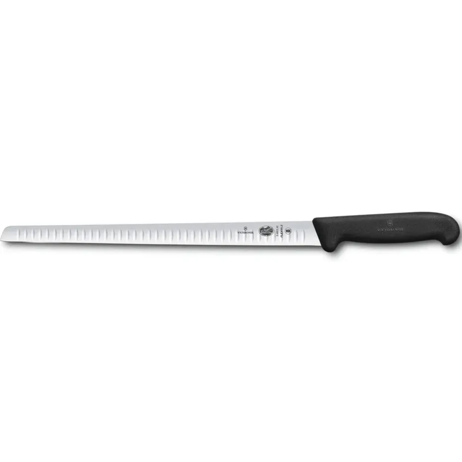 Couteau à saumon nervuré Fibrox 30 cm, Acier inoxydable
