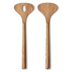 Couverts à salade Alfredo en chêne, 28 cm