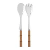 Couverts à salade Bamboo Shape, 2 pièces, Light wood laminated