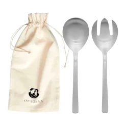 Couverts à salade Grand Prix 23,5 cm 2 pièces, Matte steel