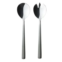 Couverts à salade Groovy 2 Pièces, Acier inoxydable
