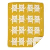 Couverture chenille Little me, jaune