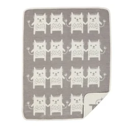 Couverture chenille Little me, gris
