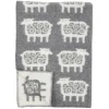 Couverture en laine Mouton, gris 90x130 cm