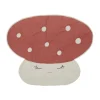 Couverture matelassée Mushroom, Rouge pâle