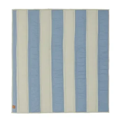 Couverture matelassée Striped 130x140 cm, Argile bleue