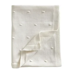 Couverture tricotée pour bébé Bubble 80x100 cm, Pearl